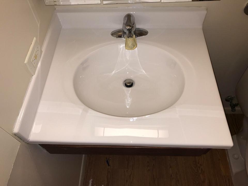 Bathroom sink - after