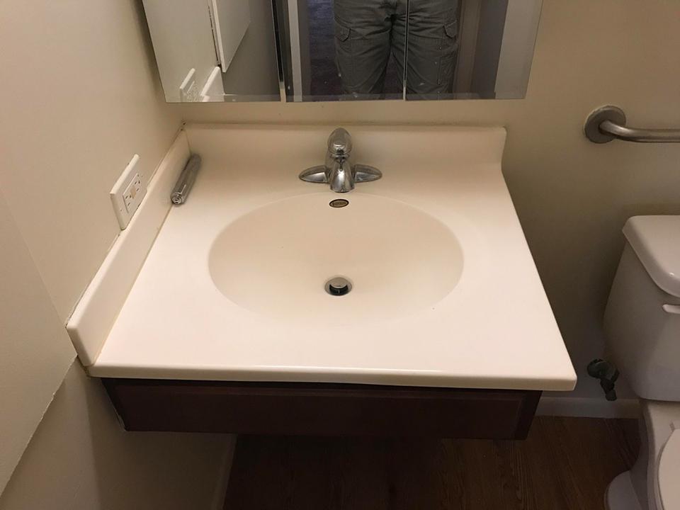 Bathroom sink - before